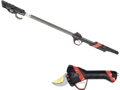INFACO® Akku-Astschere "Electrocoup F3020" Medium, mit Verlängerung 137 cm, Kabel für Äste bis 45 mm, F3020M/P9F120
