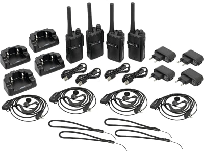 Albrecht® Funkgeräteset "Tectalk Worker 3" 4 Funkgeräte