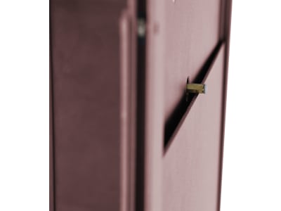 KERBL Hühnerklappe "Easy Protect" 28,5 x 25 cm Komplettset inkl. Steuerung und Führungsschienen für Geflügelställe, rosé, 70590-ROSE