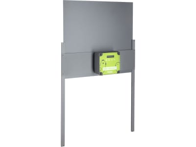 KERBL Hühnerklappe "Easy Protect" 40 x 36 cm Komplettset inkl. Steuerung und Führungsschienen für Geflügelställe, grau, 70592