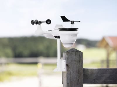 KERBL Wetterstation digital, WiFi, App-Anbindung, für Temperatur, Luftfeuchtigkeit, Regen, Windgeschwindigkeit/-richtung, UV-Index, Luftdruck, Taupunkt, 291394
