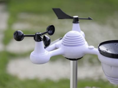 KERBL Wetterstation digital, WiFi, App-Anbindung, für Temperatur, Luftfeuchtigkeit, Regen, Windgeschwindigkeit/-richtung, UV-Index, Luftdruck, Taupunkt, 291394