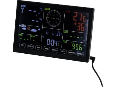 KERBL Wetterstation digital, WiFi, App-Anbindung, für Temperatur, Luftfeuchtigkeit, Regen, Windgeschwindigkeit/-richtung, UV-Index, Luftdruck, Taupunkt, 291394