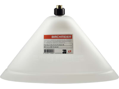 Birchmeier® Sprühschirm "Profi" 1,5 bis 6,0 bar, oval 370 x 140 mm, schraubbar, weiß, 10501606