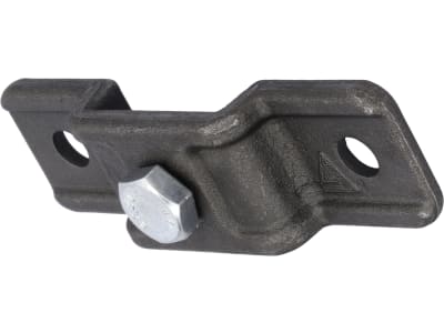 Rungenhalter, L x B 40 x 10 mm, Abstand Bohrungen 90 mm, für Flacheisen 40 x 10 mm
