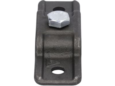 Rungenhalter, L x B 40 x 10 mm, Abstand Bohrungen 90 mm, für Flacheisen 40 x 10 mm