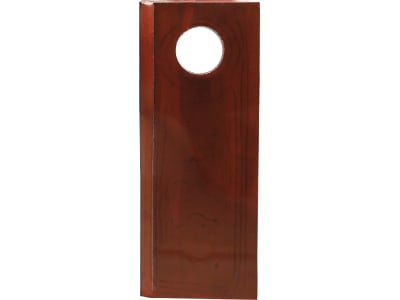 radura® Kreiselmäherklinge 120 x 48 x 4 mm, rechts, gedreht, für Mähwerk Fella, Pöttinger, Vicon, 42066.01