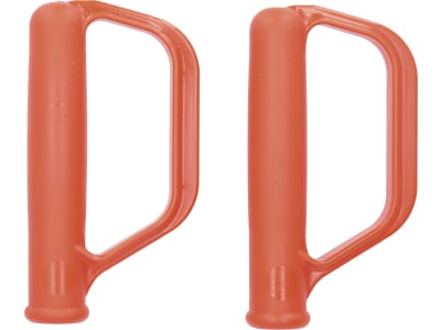 mefro Griff Kunststoff orange mit Handschutz, für Sackkarren, Kistenkarren und Stapelkarren, 2 St., 94201008