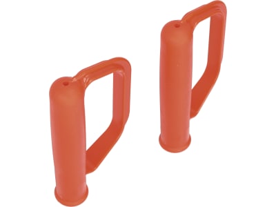 mefro Griff Kunststoff orange mit Handschutz, für Sackkarren, Kistenkarren und Stapelkarren, 2 St., 94201008