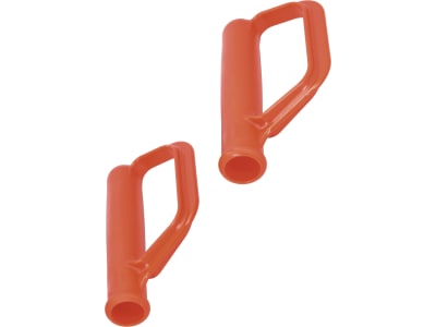 mefro Griff Kunststoff orange mit Handschutz, für Sackkarren, Kistenkarren und Stapelkarren, 2 St., 94201008