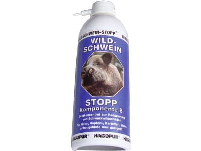 Hagopur® Abwehrmittel "Wildschwein Stopp" blau, 400 ml Hagopur® Abwehrmittel "Wildschwein Stopp" blau, 400 ml
