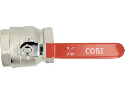 Hücobi Kugelhahn "Cobi" 2" IG Messing matt verchromt, 3030 050000