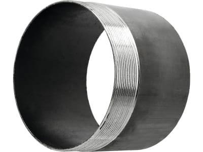 Hücobi Rohrnippel, 5" AG x 100 mm, schwarz, zum Anschweißen, für Gülleschieber, 8020 125000