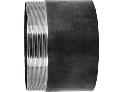 Hücobi Rohrnippel, 5" AG x 100 mm, schwarz, zum Anschweißen, für Gülleschieber, 8020 125000
