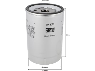 MANN Kraftstofffilter "WK 1080/7X" MANN Kraftstofffilter "WK 1080/7X"