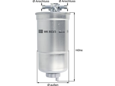 MANN Kraftstofffilter "WK 842/3"