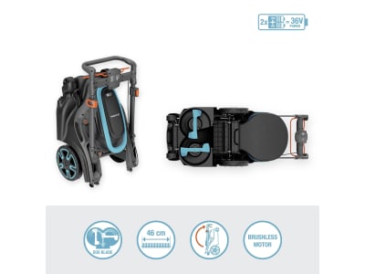 Gardena Akku-Rasenmäher PowerMax Duo 46/36V  mit zwei Messern und POWER FOR ALL-Akku 14646-65