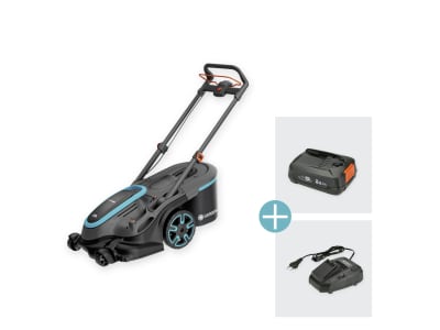 Gardena Akku-Rasenmäher PowerMax Duo 46/36V  mit zwei Messern und POWER FOR ALL-Akku 14646-65