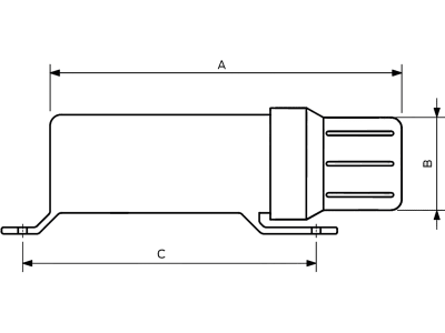 Dokumentenbehälter 325 x 90 mm, abschließbar