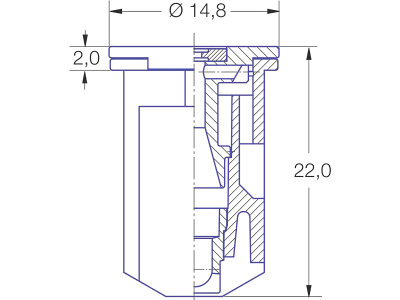 Lechler Air-Injektor Doppel-Flachstrahldüse "IDKT", 120-025, lila, POM, 6TK3875600000