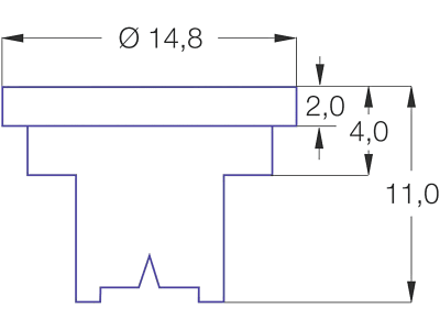 Lechler Mehrbereichs-Flachstrahldüse "LU", 120°, SW 8, POM Lechler Mehrbereichs-Flachstrahldüse "LU", 120°, SW 8, POM