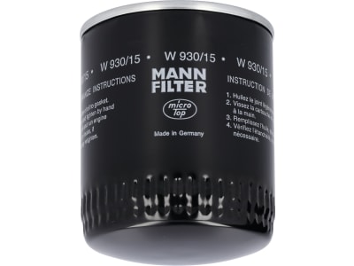 MANN Ölfilter "W 930/15" MANN Ölfilter "W 930/15"