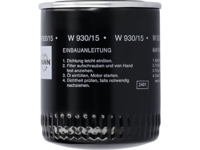 MANN Ölfilter "W 930/15" MANN Ölfilter "W 930/15"