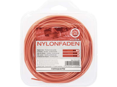 Mähfaden "Copolymer" 2,7 mm/15 m rund, orange, SB-Karte