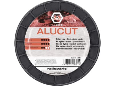 Mähfaden "Alucut" 2,7 mm/240 m 6-Kant, orange, Spule