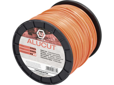 Mähfaden "Alucut" 2,7 mm/240 m 6-Kant, orange, Spule
