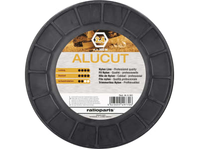 Mähfaden "Alucut" 2,4 mm/360 m 6-Kant, orange, Spule