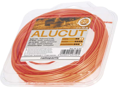 Mähfaden "Alucut" 2,4 mm/15 m rund, orange, SB-Karte