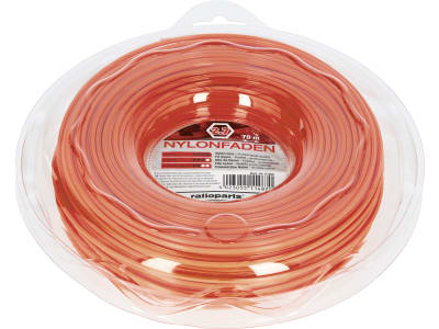 Mähfaden "Copolymer" 2,7 mm/70 m 6-Kant, orange, Donut Mähfaden "Copolymer" 2,7 mm/70 m 6-Kant, orange, Donut