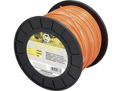 Mähfaden "Alucut" 3,0 mm/240 m 6-Kant, orange, Spule