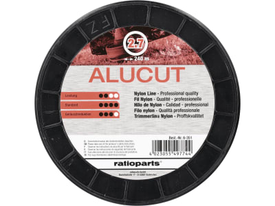 Mähfaden "Alucut" 2,7 mm/240 m rund, orange, Spule
