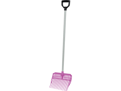 KERBL Dunggabel "EcoFork Mini" mit Stiel pink, für Kinder ab 5 Jahren, 3230574