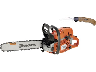 Husqvarna® Benzin-Kettensäge "572 XP®" 4,3 kW (5,9 PS) Schienenlänge 45 cm, ohne Griffheizung, mit 1 Sägekette und Taschenmesser, 9667331-18