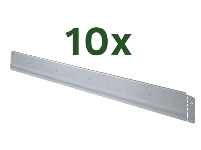 bellissa 10er VK-Set Beeteinfassung Pro13 Metall (verzinkt)  100 x 13 cm bestehend aus 10 Stck. a. 100 cm, Nutzlänge 10 m
