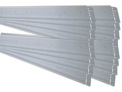 bellissa 16er VK-Set Beeteinfassung Pro13 Metall  100 x 13 cm bestehend aus 16 Stck. a. 100 cm, Nutzlänge 16 m