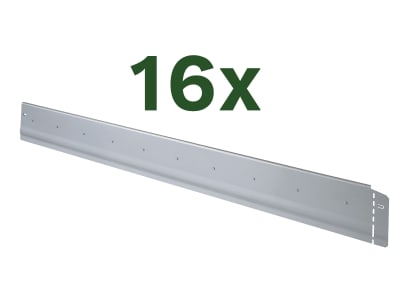 bellissa 16er VK-Set Beeteinfassung Pro13 Metall  100 x 13 cm bestehend aus 16 Stck. a. 100 cm, Nutzlänge 16 m