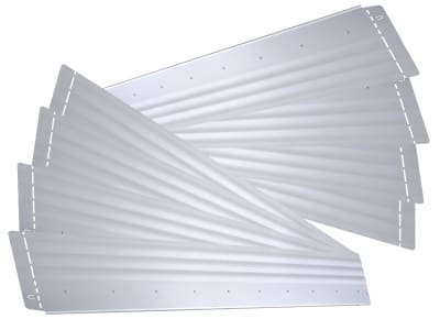 bellissa 8er VK-Set Beeteinfassung Pro20 Metall (verzinkt)  100 x 20 cm bestehend aus 8 Stck. a. 100 cm, Nutzlänge 8 m