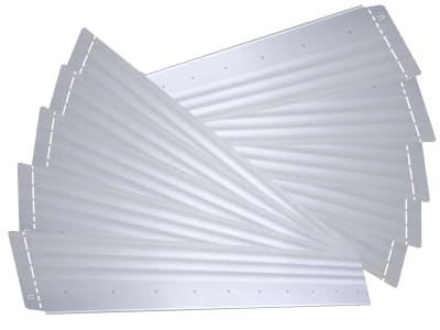 bellissa 10er VK-Set Beeteinfassung Pro20 Metall (verzinkt)  100 x 20 cm bestehend aus 10 Stck. a. 100 cm, Nutzlänge 10 m
