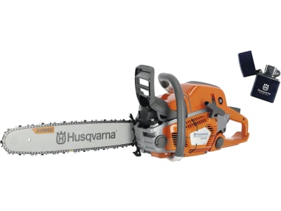 Husqvarna® Benzin-Kettensäge "550 XP® Mark II" 3,0 kW (4,1 PS) Schienenlänge 38 cm, ohne Griffheizung, mit 1 Sägekette, Feuerzeug "Zippo", 9676908-35