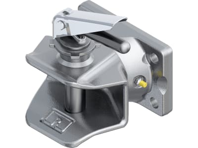 Rockinger Zugmaul "RO810B" Stützlast 2.000 kg, Flansch 200 x 140 x 20 mm, Lochbild B x H 160 × 100 mm, mit Anhängebolzen, RO810B50505