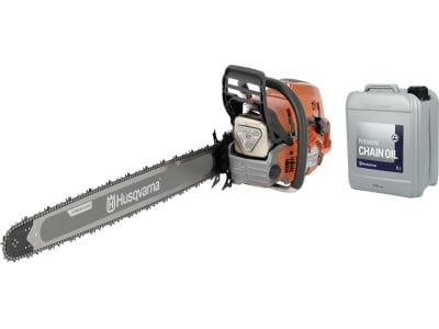 Husqvarna® Benzin-Kettensäge "592 XP® G" 5,6 kW (7,6 PS) Schienenlänge 60 cm, mit Griff- und Vergaserheizung und Sägekettenöl, 9704934-24
