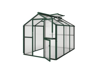 KGT Gewächshaus Galant III  tannengrün Drehtür geteilt (abschließbar) 