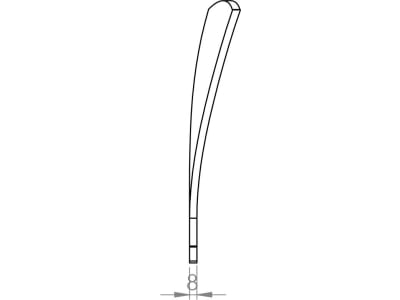 Leitblech 277 x 44,30/80 x 8 mm rechts, schmal, für Grubber Horsch Terrano Leitblech 277 x 44,30/80 x 8 mm rechts, schmal, für Grubber Horsch Terrano