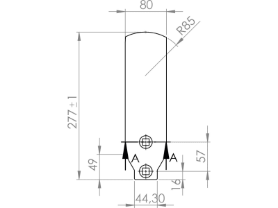 Leitblech 277 x 44,30/80 x 8 mm rechts, schmal, für Grubber Horsch Terrano Leitblech 277 x 44,30/80 x 8 mm rechts, schmal, für Grubber Horsch Terrano