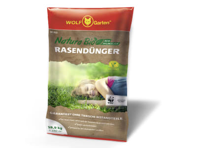 Wolf-Garten® Natura Rasendünger  18,9 kg Sack Ausreichend für ca. 280 m² 