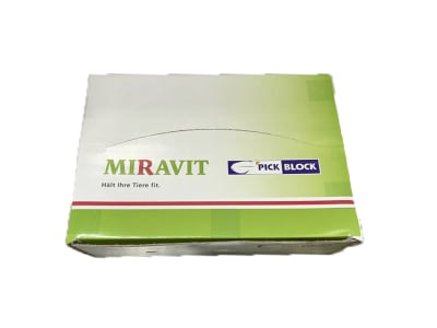 Miravit Pickblock Beschäftigungsmaterial für Hühner 4x 5kg Block  Karton
